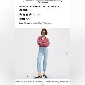 Levi’s Ribcage Straight Ankle, Fully Baked - Light Wash, waist 27, length 27